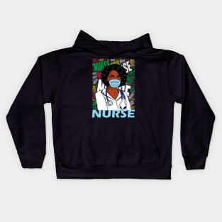 black nurses black history month gifts Kids Hoodie